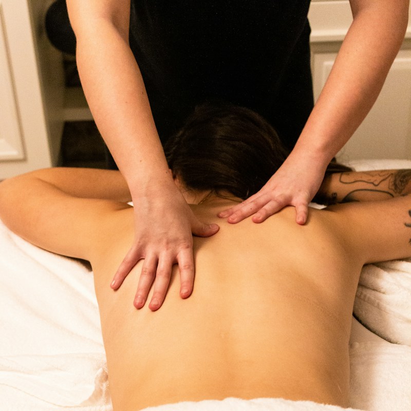 Relaxing back massage for stress relief in Birmingham